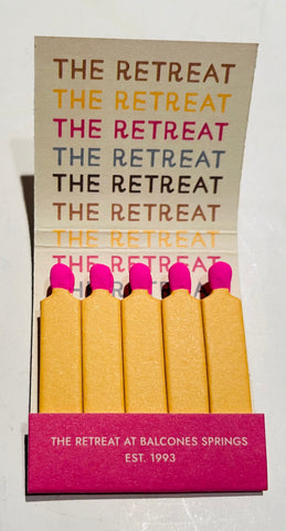 “The Retreat” Retro Feature Matchbook