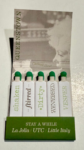 “Queenstown” Retro Feature Matchbook