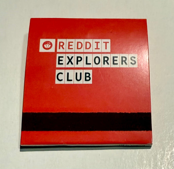 “Reddit Explorers Club” Retro Feature Matchbook