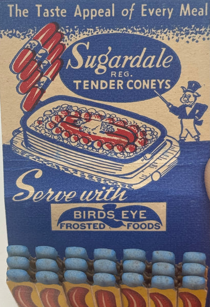 "Sugardale" Canton, OH Vintage Feature Matchbook