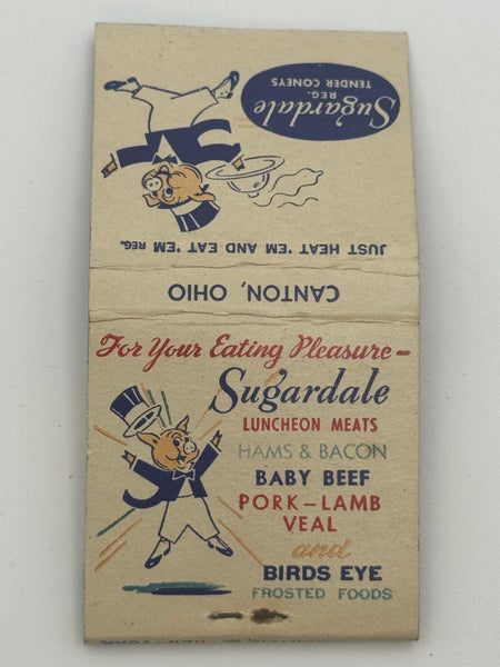 "Sugardale" Canton, OH Vintage Feature Matchbook