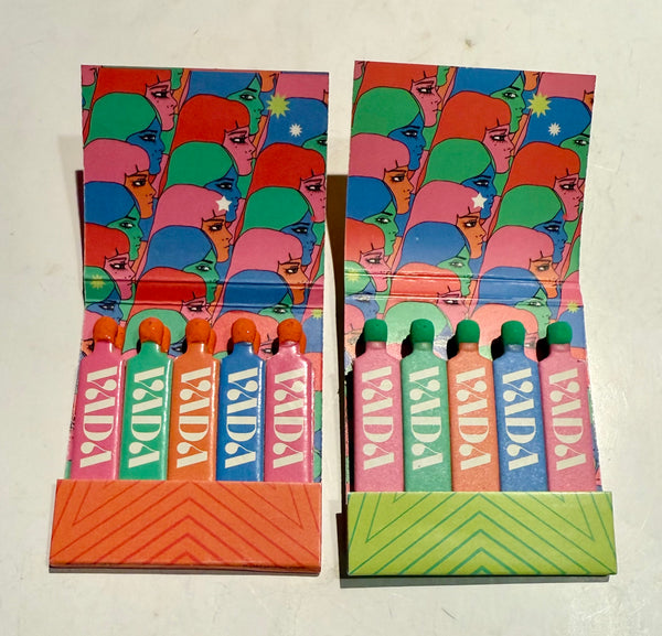 Lot of 2 "Vada” Retro Feature Matchbooks