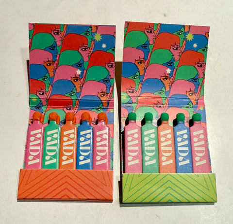 Lot of 2 "Vada” Retro Feature Matchbooks