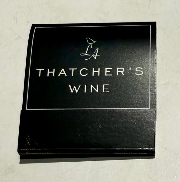 “Thatcher’s Wine” Retro Feature Matchbook with “Bottle” Shaped Stems!