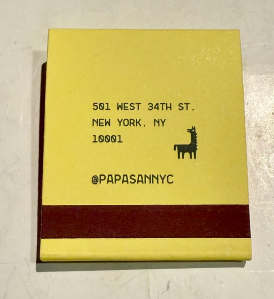 “Papa San” Retro Feature Matchbook