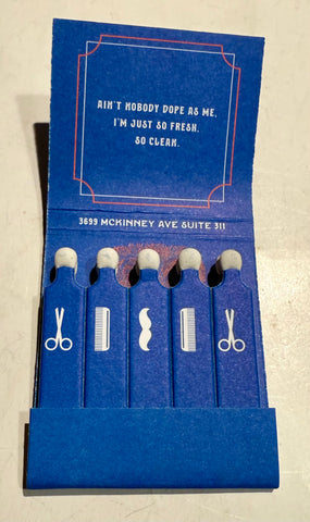 “Mr. Winston’s” Retro Feature Matchbook