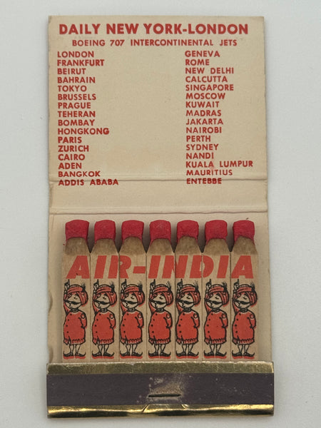 "Air India" Vintage Feature Matchbook
