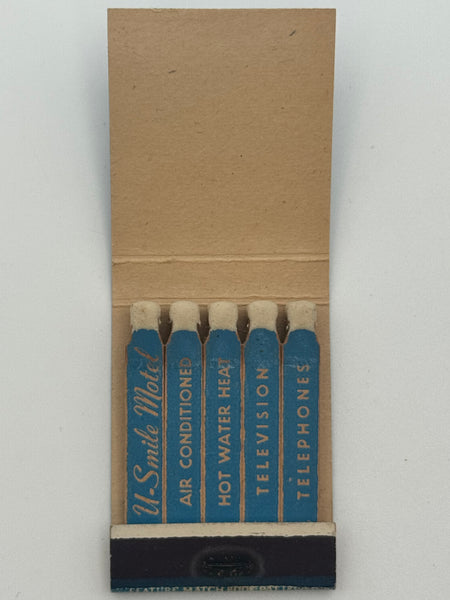 "U. Smile Motel" Kansas City, MO Vintage Feature Matchbook