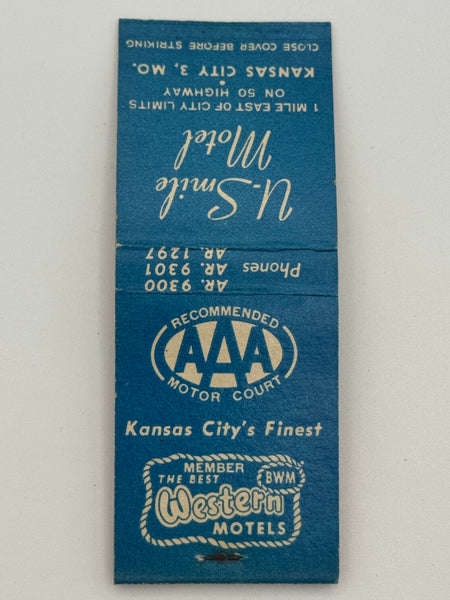 "U. Smile Motel" Kansas City, MO Vintage Feature Matchbook