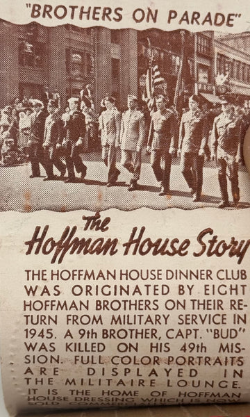 "Hoffman House" Madison, WI Vintage Feature Matchbook