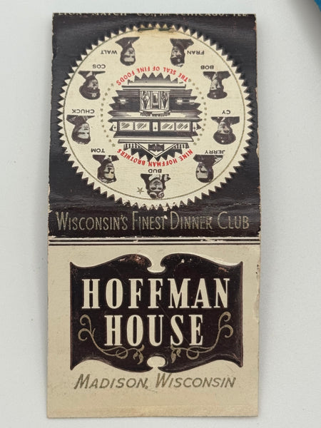 "Hoffman House" Madison, WI Vintage Feature Matchbook