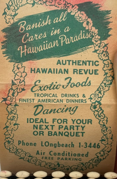 "Waikiki" Chicago, IL Vintage Feature Matchbook