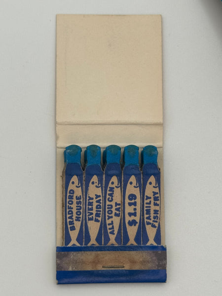 "Grants Bradford House" Vintage Feature Matchbook