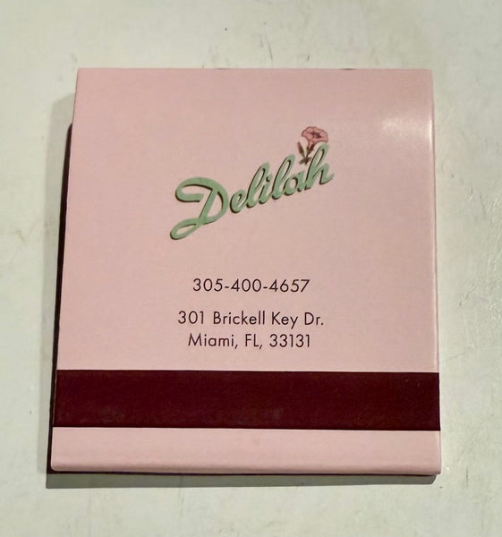 “Delilah Miami” Retro Feature Matchbook