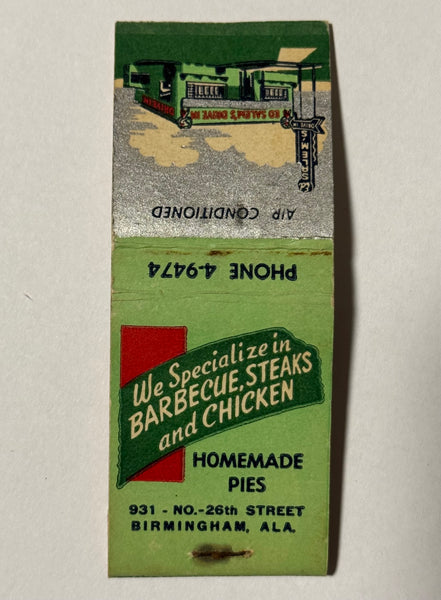 "Ed Salem’s Drive In" Birmingham, AL Vintage Feature Matchbook