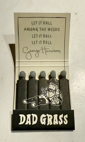 “Dad Grass -George Harrison of The Beatles” Retro Feature Matchbook