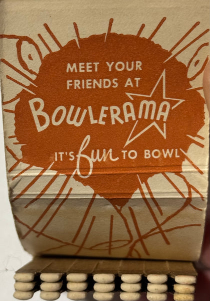 "Bowlerama Bowling Alley" Cheyanne, MO Vintage Feature Matchbook