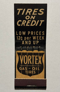 "Vortex Gas & Oil" Chicago, IL Vintage Feature Matchbook