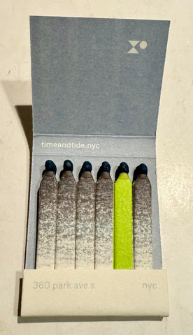 “Time and Tide” Retro Feature Matchbook