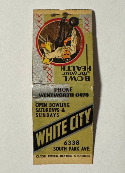 "White City" Chicago, IL Vintage Feature Matchbook