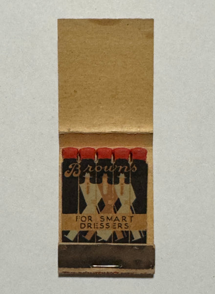 "Brown’s Clothing" Minneapolis, MN Vintage Feature Matchbook