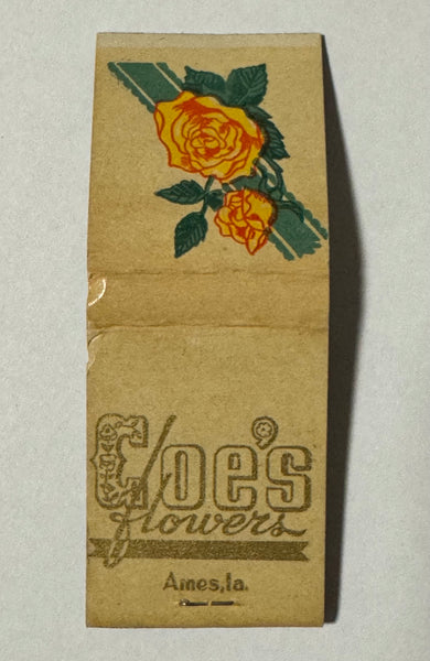 "Coe’s Flowers" Ames, IA Vintage Feature Matchbook with a Pop-Up Display!