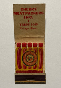 "Cherry Brand Meat Products" Chicago, IL Vintage Feature Matchbook