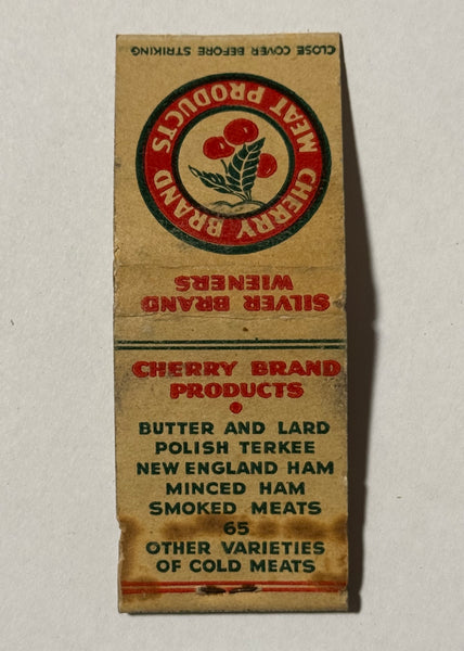 "Cherry Brand Meat Products" Chicago, IL Vintage Feature Matchbook