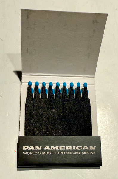“Pan American Supersonic Jet to Brazil” Wooden Stem Matchbook