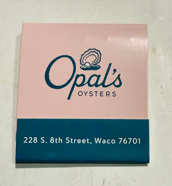 “Opal’s Oysters” Retro Feature Matchbook