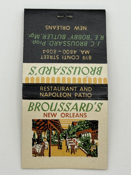 "Broussard’s" New Orleans, LA Vintage Feature Matchbook