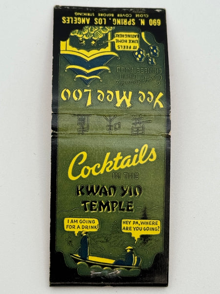 "Yee Mee Loo" Los Angeles, CA Vintage Feature Matchbook
