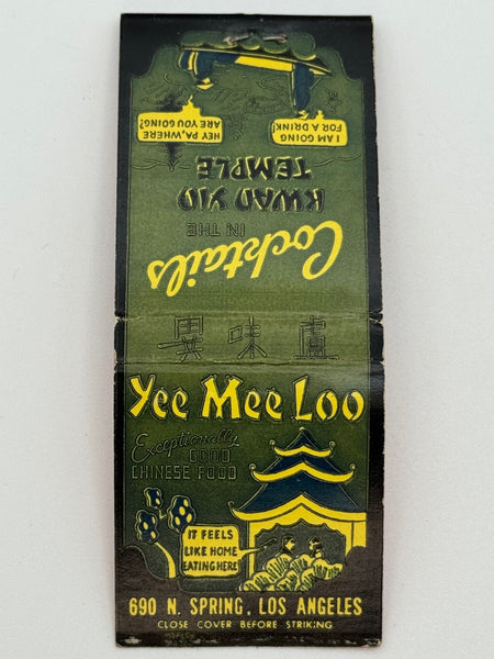 "Yee Mee Loo" Los Angeles, CA Vintage Feature Matchbook