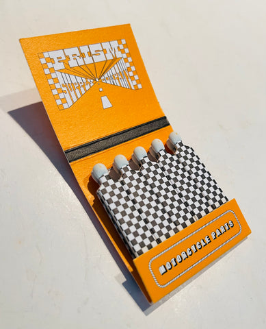 “Prism Motorcycle Parts” Retro Feature Matchbook