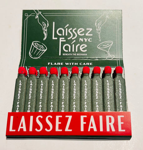 “Laissez Faire” NYC 20 Strike Retro Feature Matchbook