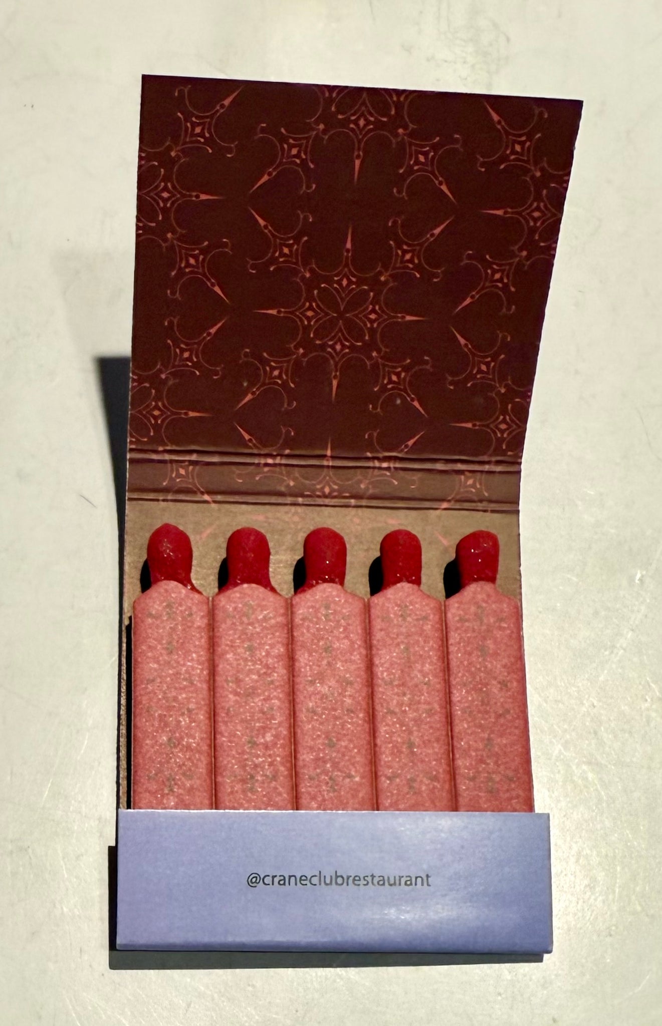 “Crane Club” Retro Feature Matchbook