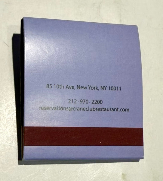 “Crane Club” Retro Feature Matchbook