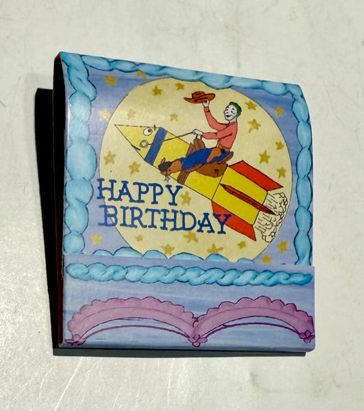 “Happy Birthday -SMO Ceramics” Retro Feature Matchbook