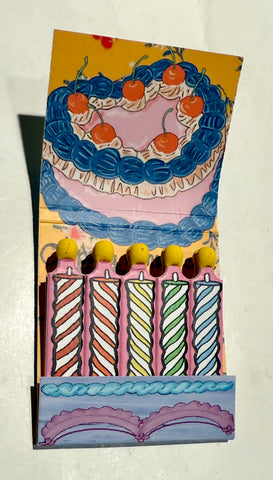 “Happy Birthday -SMO Ceramics” Retro Feature Matchbook