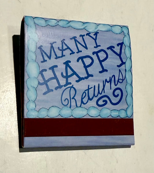 “Happy Birthday -SMO Ceramics” Retro Feature Matchbook