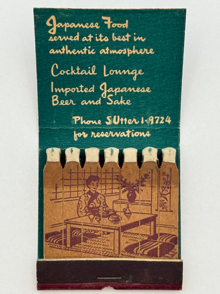 "Yamato Sukiyaki House" San Francisco, CA Vintage Feature Matchbook