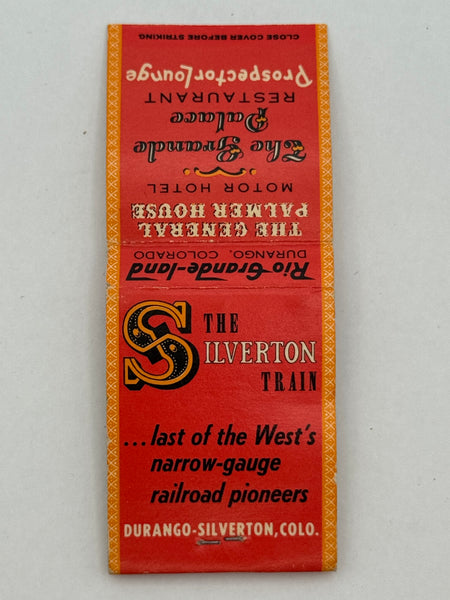 "The Grande Palace / The Silverton Train" Durango, CO Vintage Feature Matchbook