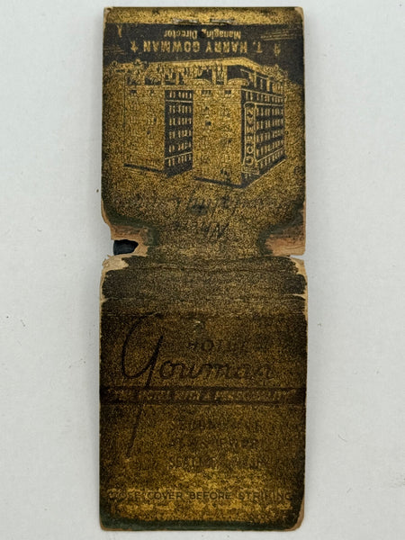"Hotel Gowman" Vintage Feature Matchbook