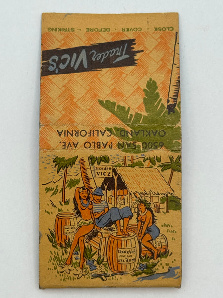 "Trader Vic's" Vintage Feature Matchbook