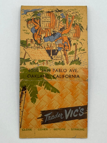 "Trader Vic's" Vintage Feature Matchbook
