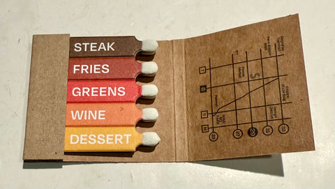 "Skirt Steak" Retro Feature Matchbook