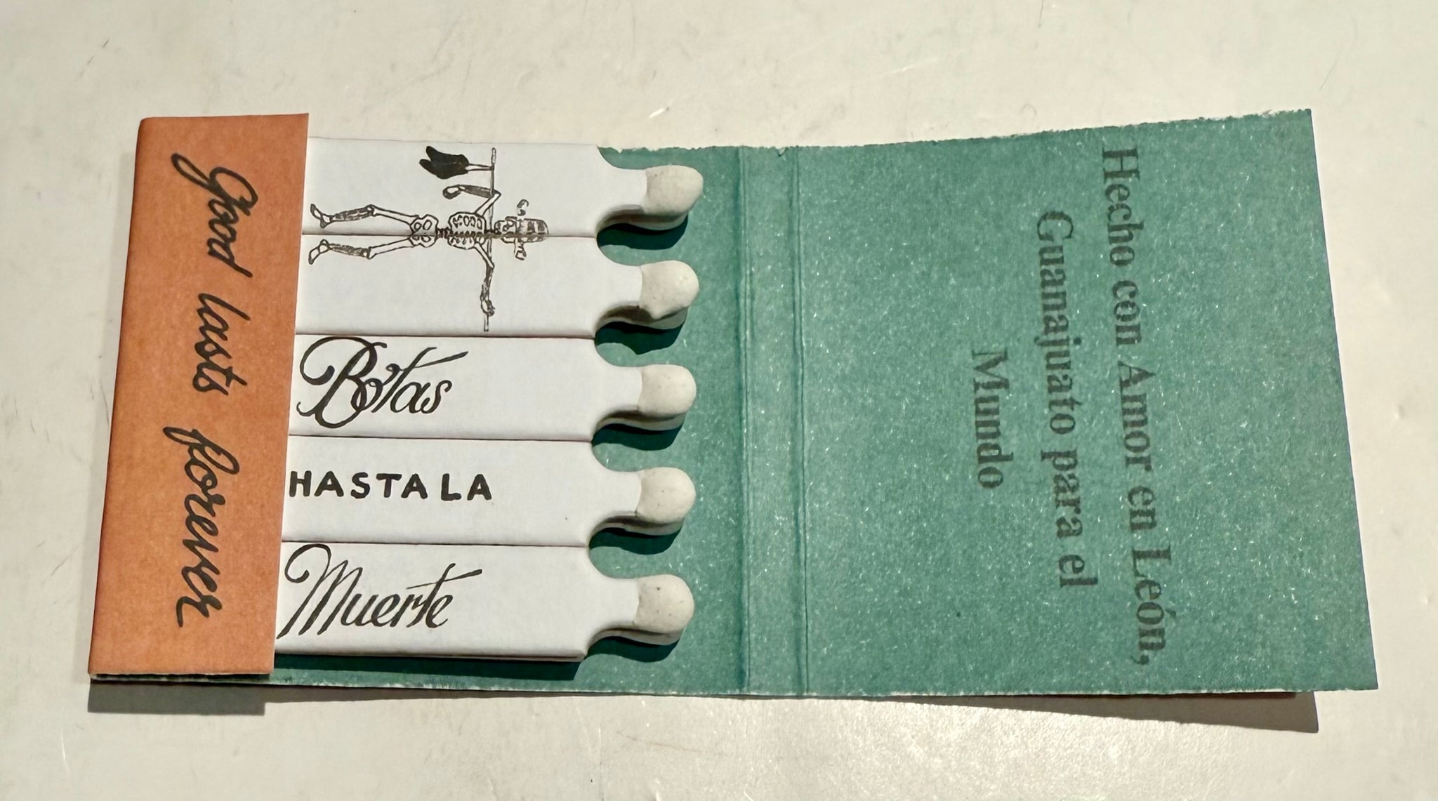 "Botas Muerte Boots" Retro Feature Matchbook