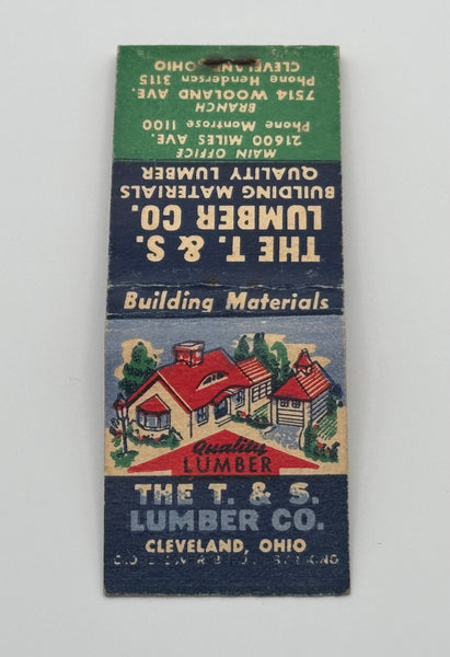 "The T & S Lumber Co" Cleveland, OH Vintage Feature Matchbook