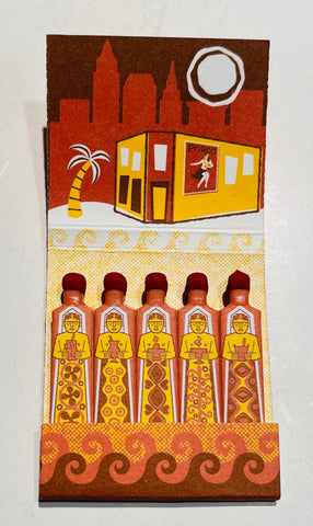 “Porco Lounge” Cleveland, OH Tiki Retro Feature Matchbook