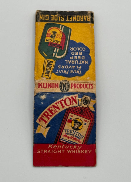 "Kunin Products" Vintage Feature Matchbook